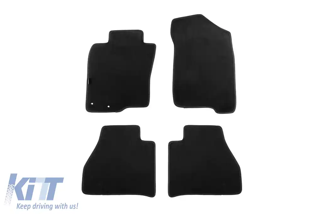 Mochete textile cu trei straturi, potrivite pentru Renault Alaskan după 2017, set de 4 bucăți, negre