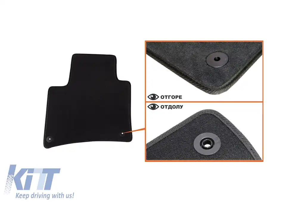 Mochete textile cu trei straturi, potrivite pentru VW Touareg, Porsche Cayenne 2010-2018, set de 4 bucăți, negru-image-6242874