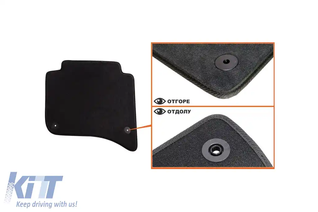 Mochete textile cu trei straturi, potrivite pentru VW Touareg, Porsche Cayenne 2010-2018, set de 4 bucăți, negru-image-6242877