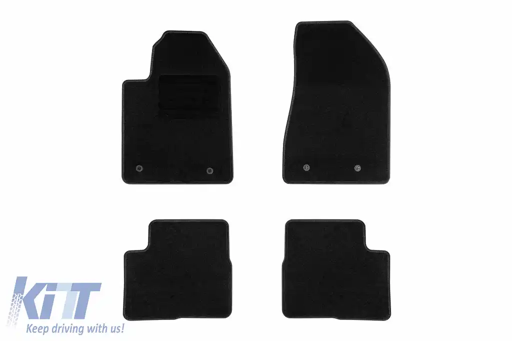 Mochete textile de la Rigum potrivite pentru Alfa Romeo Giulietta 2010-2019, set de 4 bucăți, negru