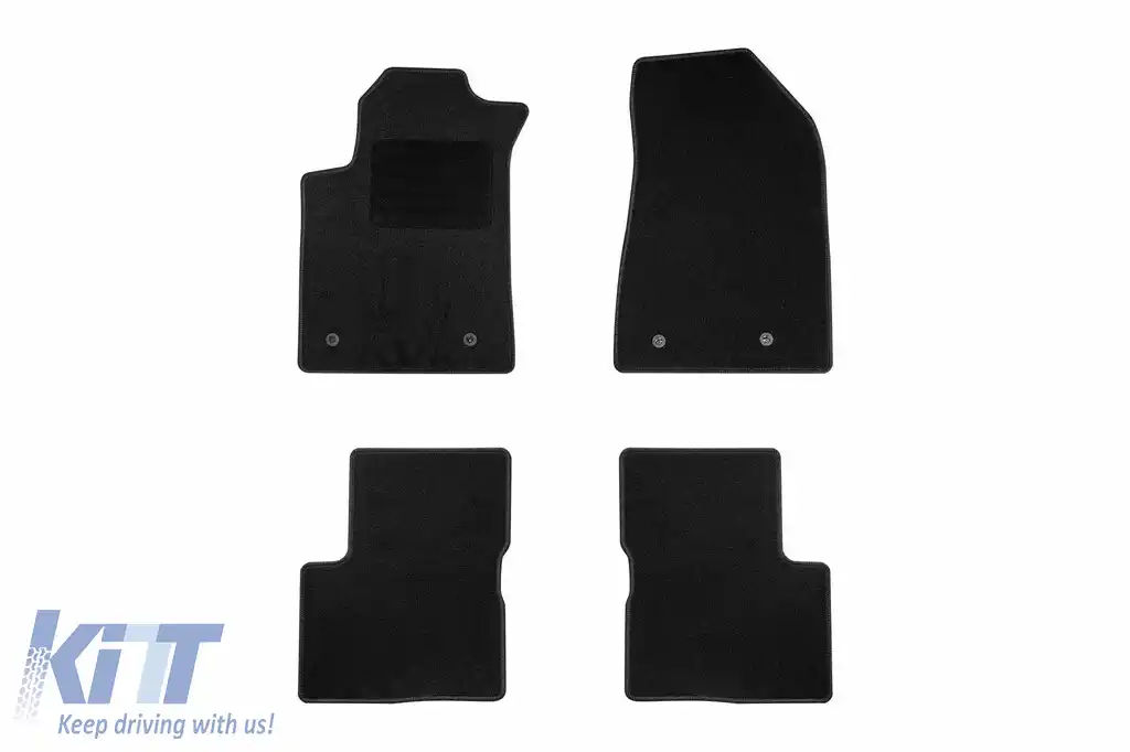 Mochete textile de la Rigum potrivite pentru Alfa Romeo Giulietta după 2020, set de 4 bucăți, negru