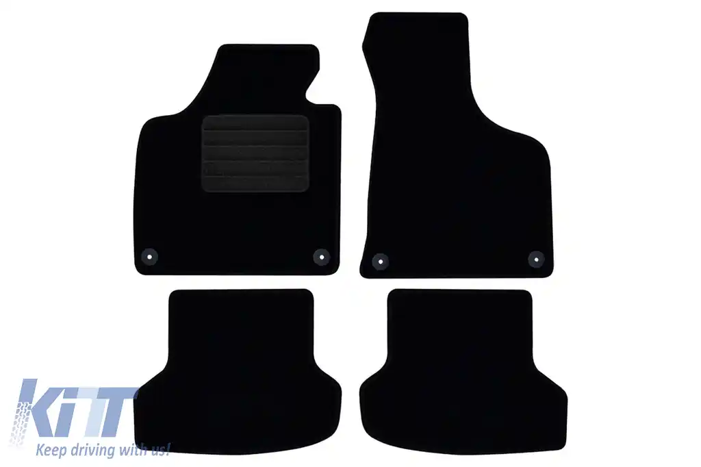 Mochete textile de la Rigum potrivite pentru Audi A3 Sportback 2003-2013, set de 4 bucăți, negru