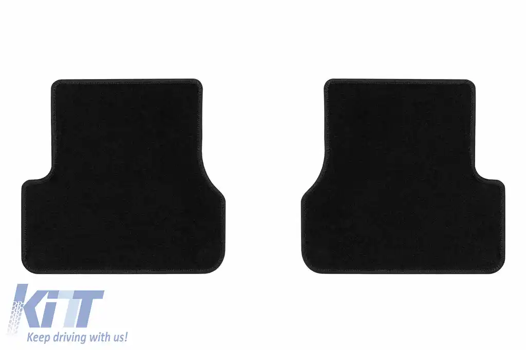 Mochete textile de la Rigum potrivite pentru Audi A6 2011-2018, set de 4 piese, negru-image-6244081