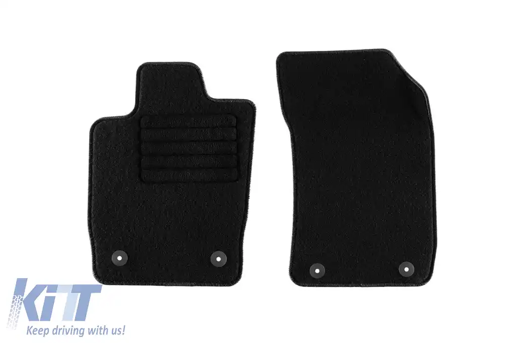 Mochete textile de la Rigum potrivite pentru Audi A1 2010-2018, set de 4 bucăți, negru-image-6244503