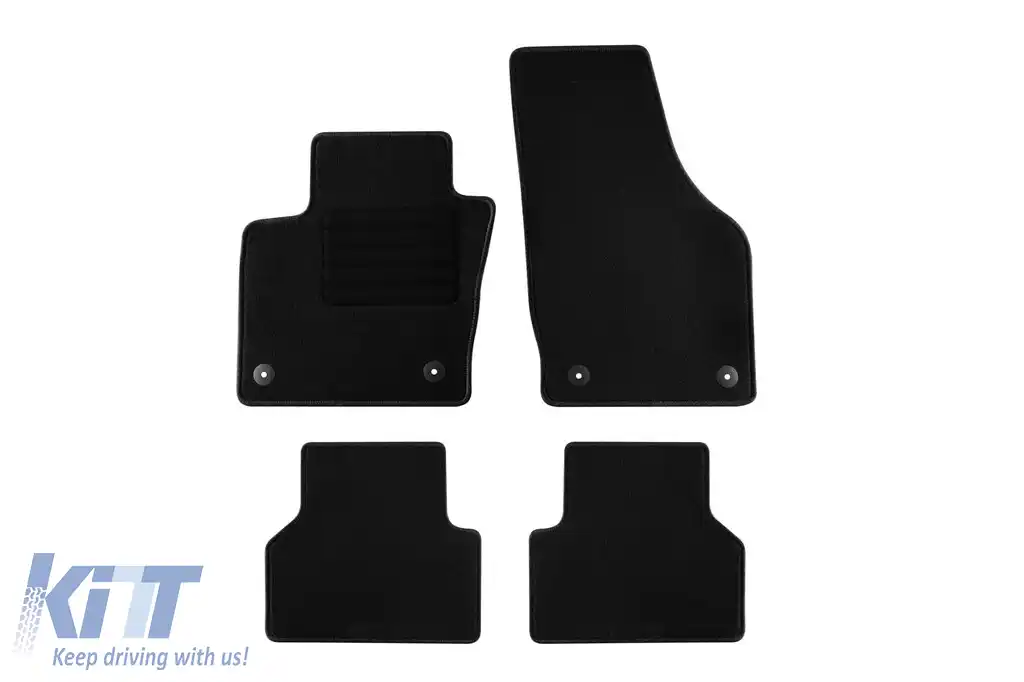 Mochete textile de la Rigum potrivite pentru Audi Q3 2011-2019, set de 4 bucăți, negru