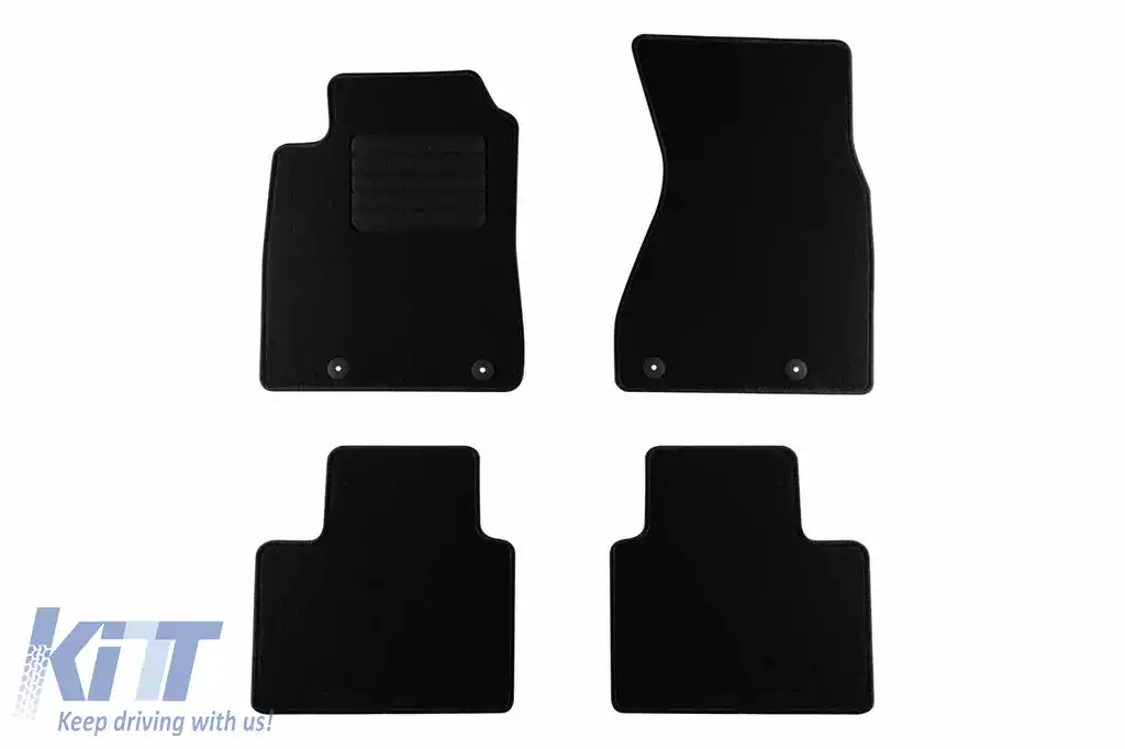 Mochete textile de la Rigum potrivite pentru Audi A8 2001-2003, set de 4 bucăți, negru