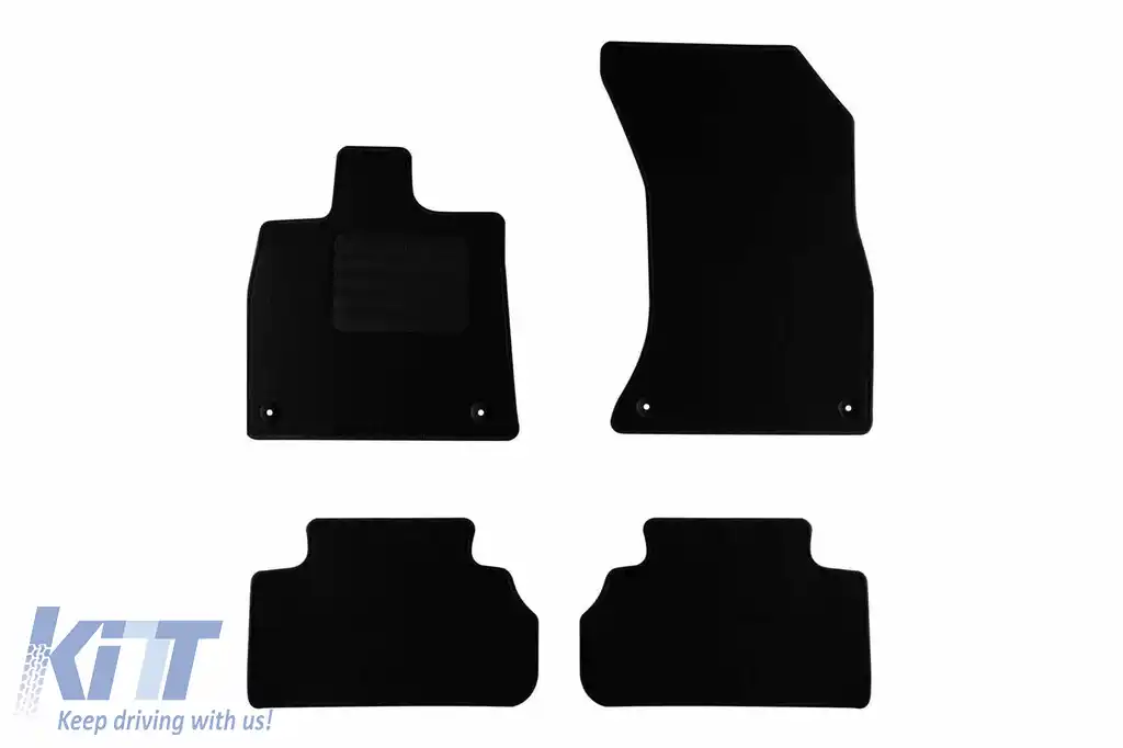 Mochete textile de la Rigum potrivite pentru Audi Q5, Sportback după 2016, set de 4 bucăți, negru