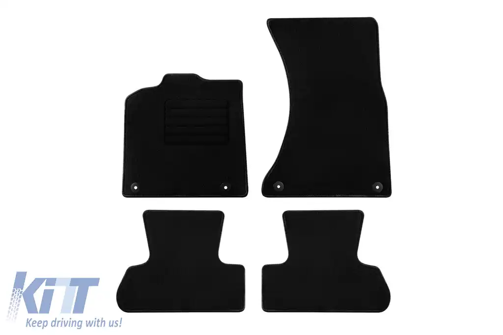 Mochete textile de la Rigum potrivite pentru Audi Q5 2009-2016, set de 4 bucăți, negru