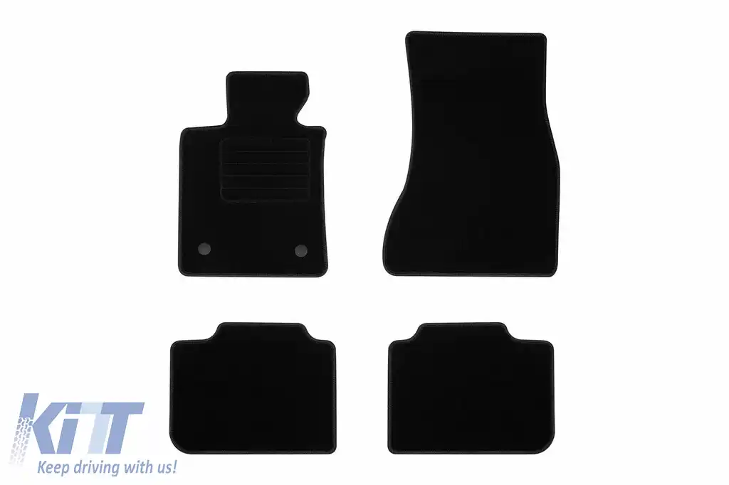 Mochete textile de la Rigum potrivite pentru BMW 6 series Gran Turismo G32 după 2017, set de 4 bucăți, negru