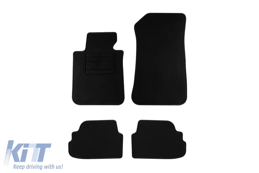 Mochete textile de la Rigum potrivite pentru BMW 1 series E82 2005-2012, set de 4 bucăți, negru