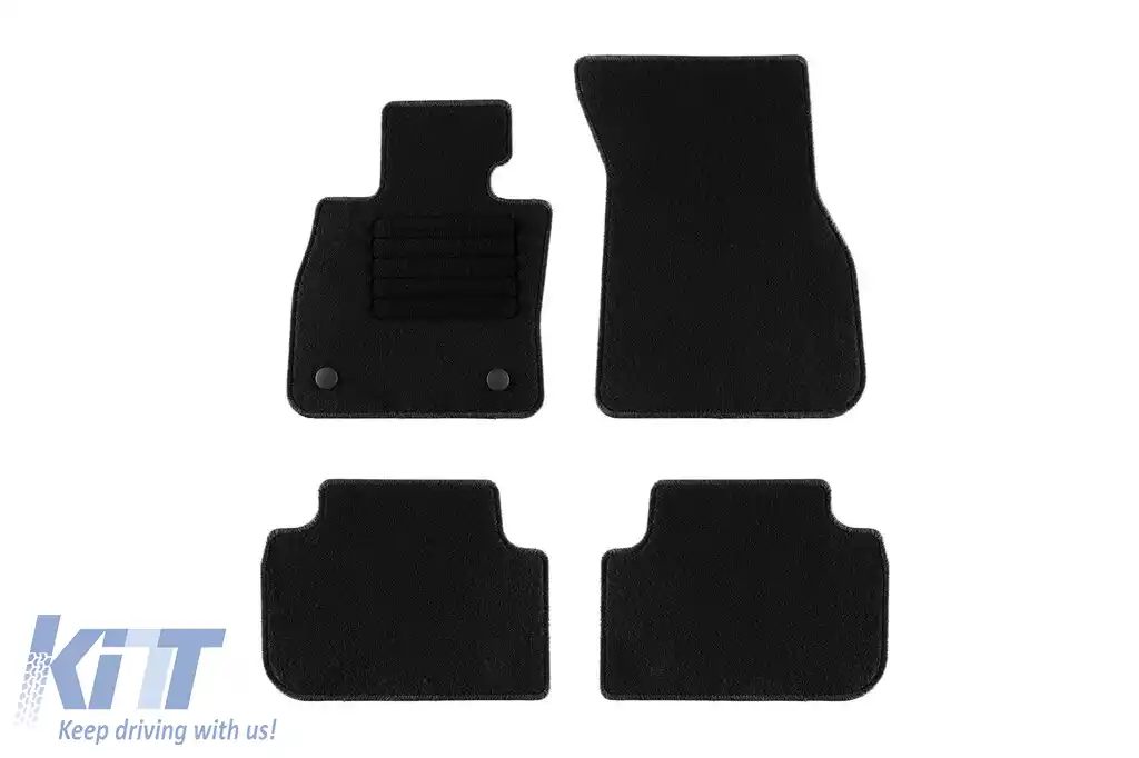 Mochete textile de la Rigum potrivite pentru BMW 1 series F40 Hatchback după 2020, set de 4 bucăți, negru