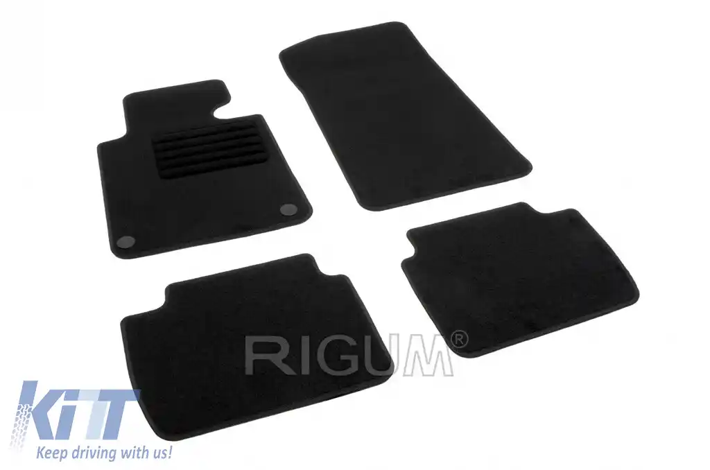 Mochete textile de la Rigum potrivite pentru BMW 3 series E46 1998-2005, set de 4 bucăți, negru