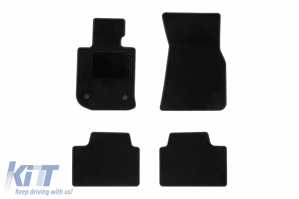Mochete textile de la Rigum potrivite pentru BMW 3 series G20, G21 după 2019, set de 4 bucăți, negru