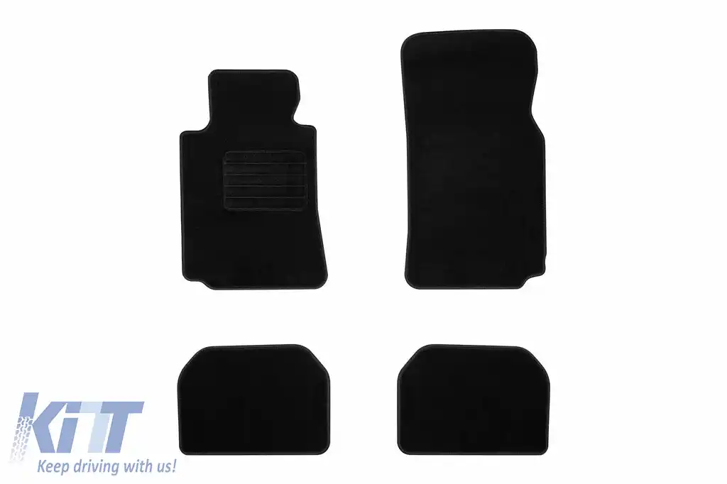 Mochete textile de la Rigum potrivite pentru BMW 5 series E39 1996-2004, set de 4 bucăți, negru
