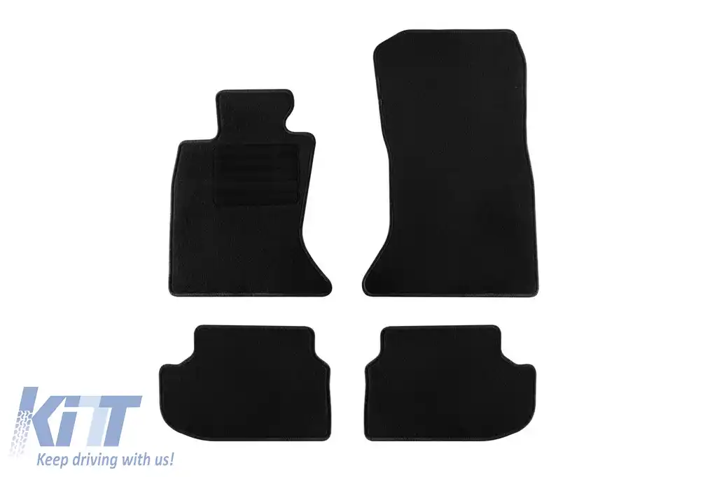 Mochete textile de la Rigum potrivite pentru BMW seria 5 F10, F11 2013-2017, set de 4 piese, negru