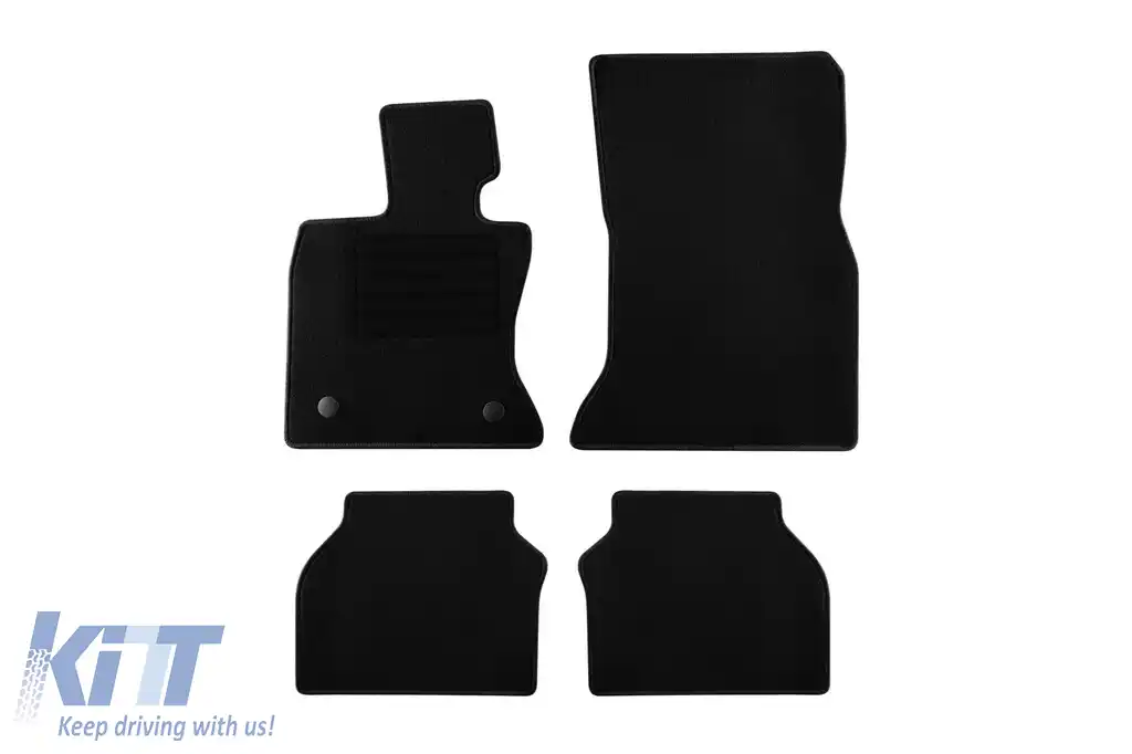 Mochete textile de la Rigum potrivite pentru BMW 5 series Gran Turismo F07 2010-2017, set de 4 bucăți, negru