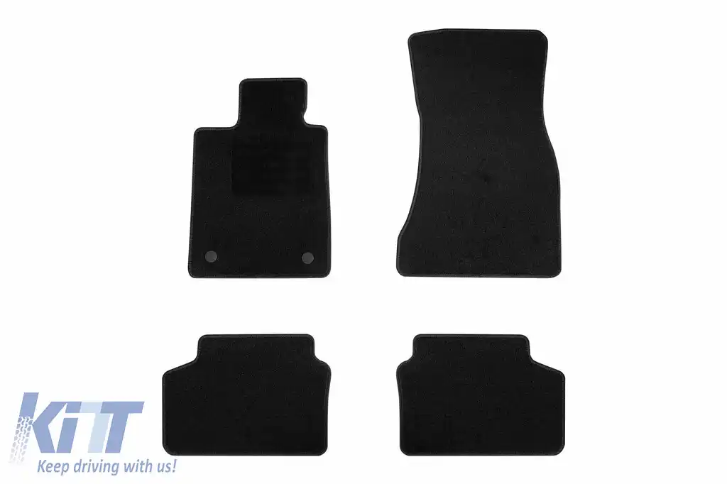 Mochete textile de la Rigum potrivite pentru BMW 7 series G11 după 2015, set de 4 bucăți, negru