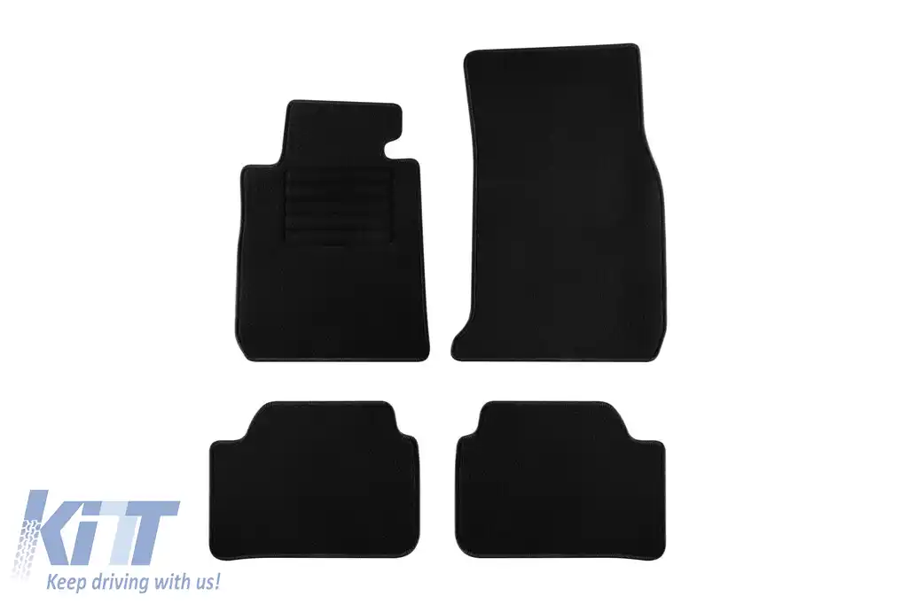 Mochete textile de la Rigum potrivite pentru BMW seria 1 F20, F21 2010-2019, set de 4 bucăți, negru
