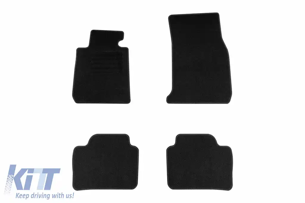 Mochete textile de la Rigum potrivite pentru BMW Seria 3 F30, F31 2011-2019, set de 4 bucăți, negru