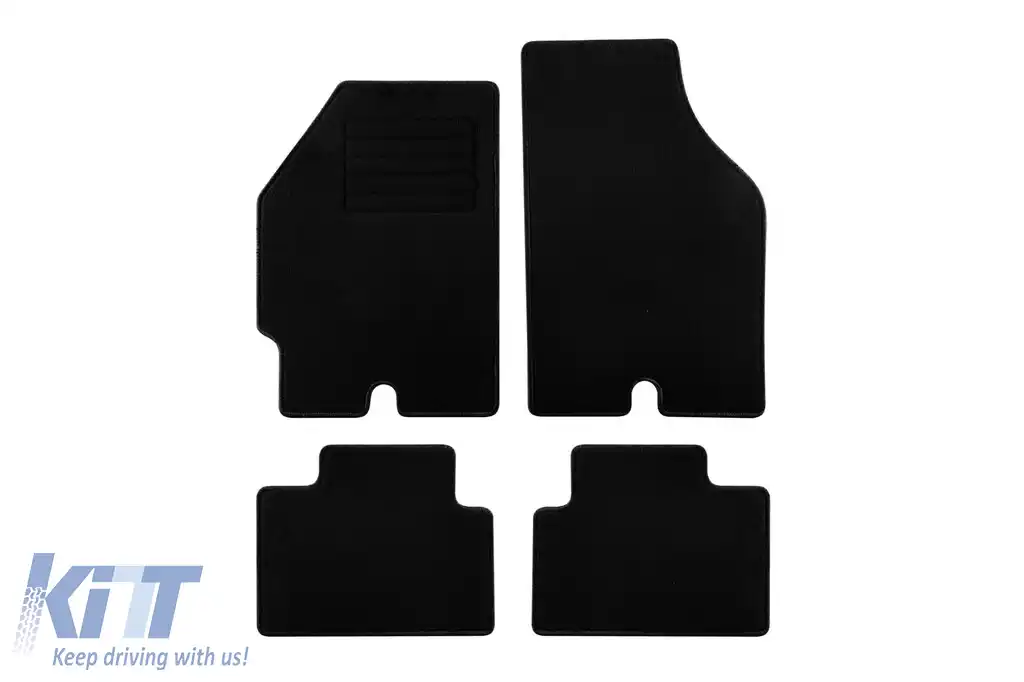 Mochete textile de la Rigum potrivite pentru Fiat Punto 1999-2003, set de 4 bucăți, negru