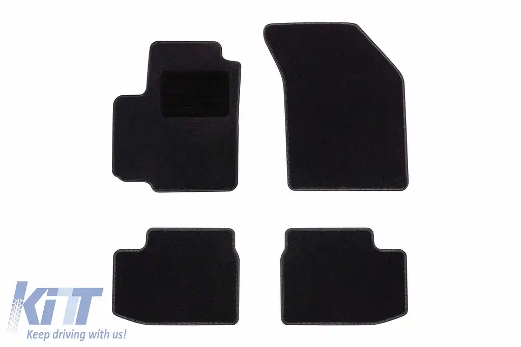 Mochete textile de la Rigum potrivite pentru Fiat Sedici 2005-2014, set de 4 bucăți, negru