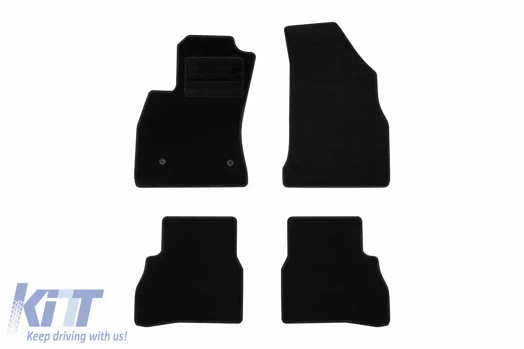 Mochete textile de la Rigum potrivite pentru Fiat Doblo după 2010, set de 4 piese, negru