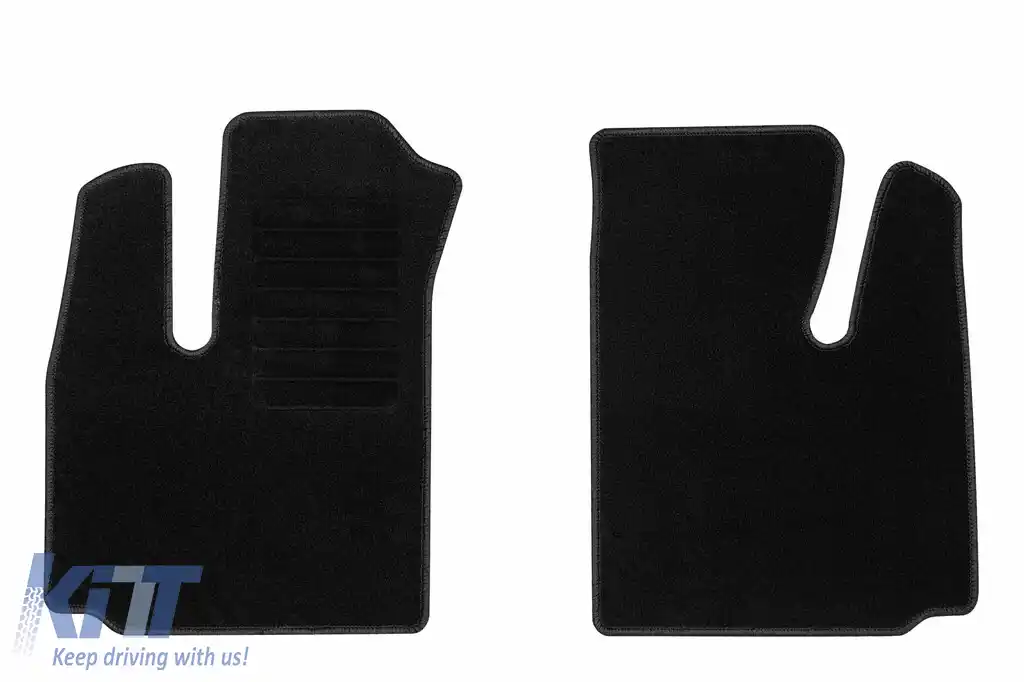 Mochete textile de la Rigum potrivite pentru Fiat Doblo 2001-2010, set de 2 bucăți, negru
