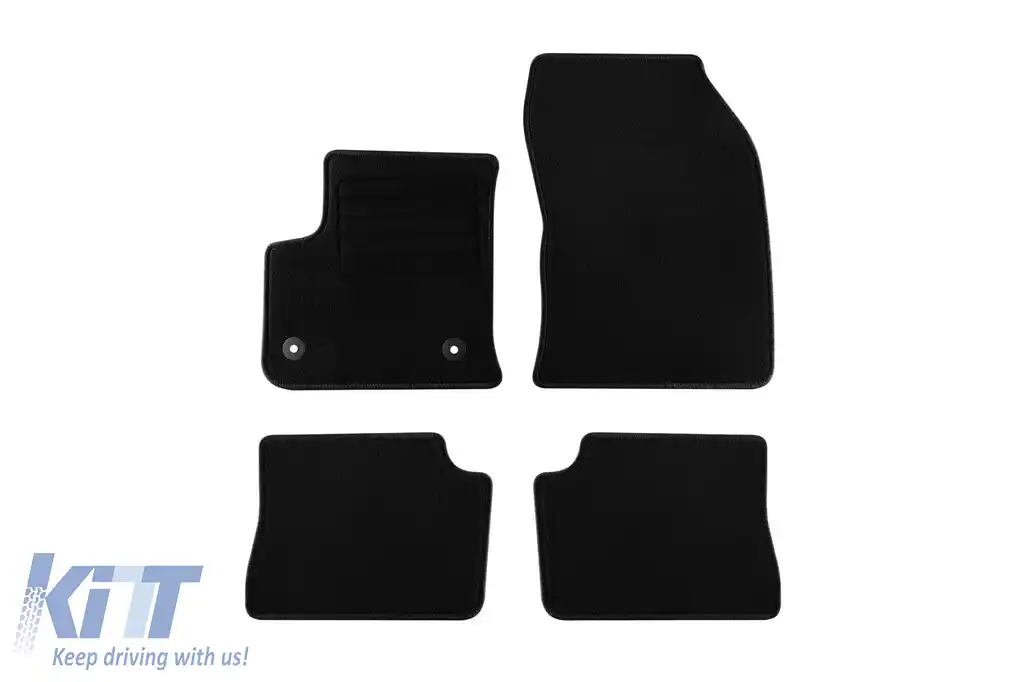 Mochete textile de la Rigum potrivite pentru Fiat 600e, Jeep Avenger după 2024, set de 4 piese, negru