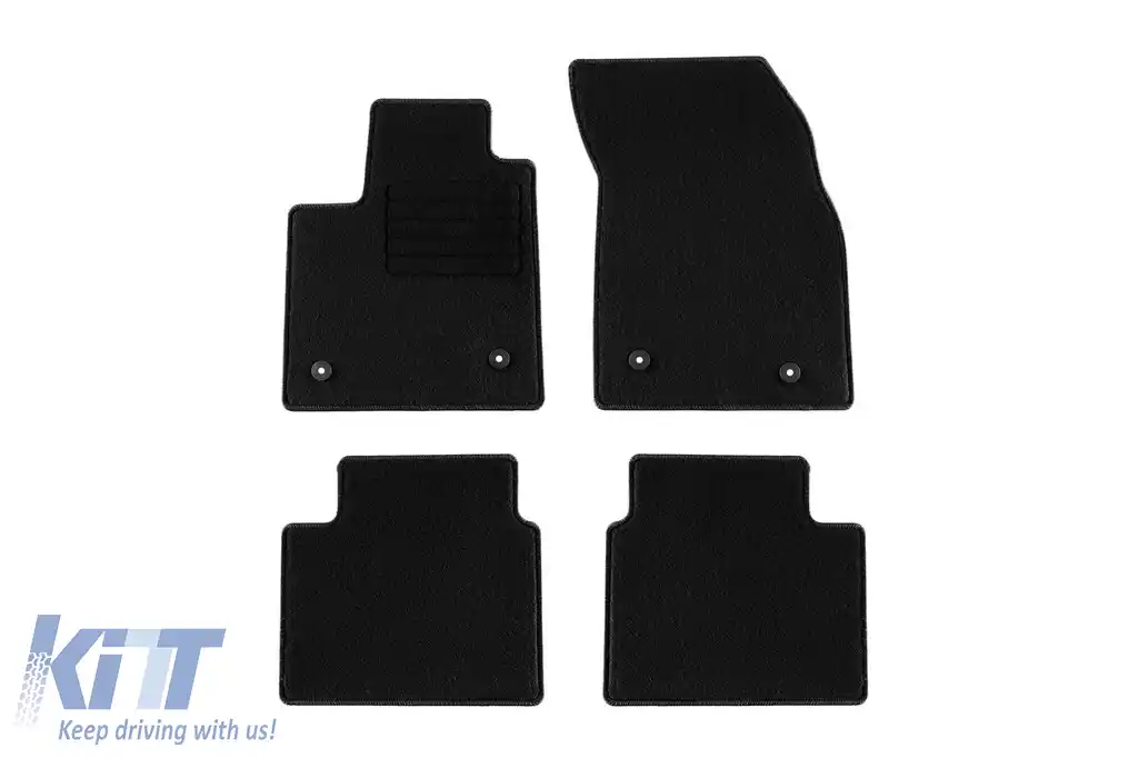 Mochete textile de la Rigum potrivite pentru Ford Focus după 2018, set de 4 bucăți, negru