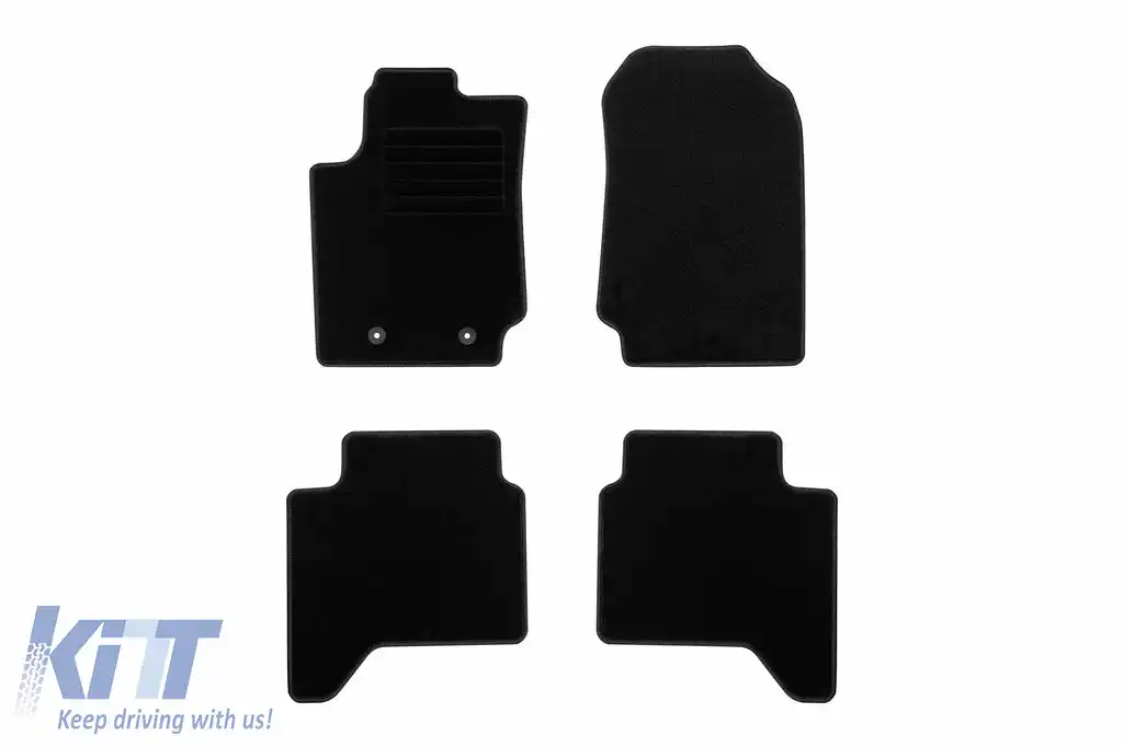 Mochete textile de la Rigum potrivite pentru Ford Ranger 2012-2016, set de 4 bucăți, negru