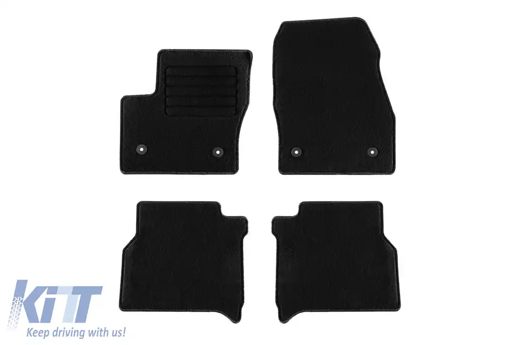 Mochete textile de la Rigum potrivite pentru Ford Tourneo Connect, Transit Connect după 2014, cu 5 locuri, set de 4 bucăți, negru