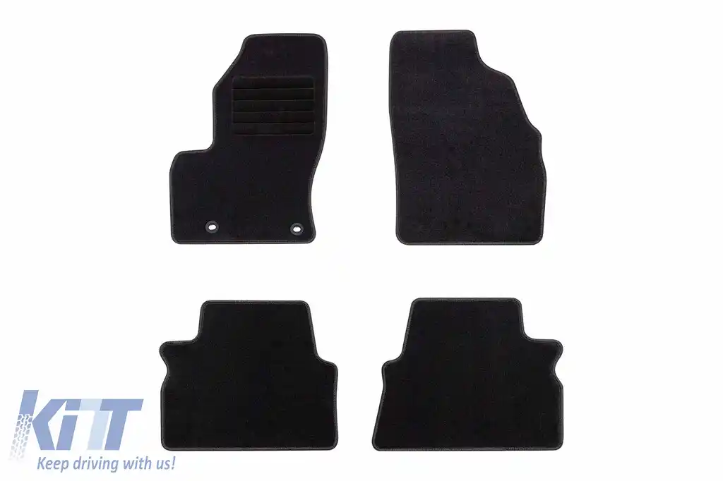 Mochete textile de la Rigum potrivite pentru Ford C-Max 2003-2010, set de 4 bucăți, negru