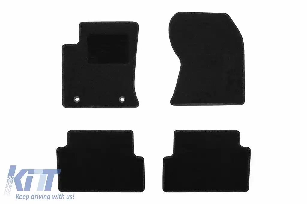 Mochete textile de la Rigum potrivite pentru Ford Focus 1998-2004, set de 4 bucăți, negru