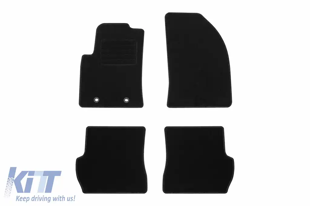 Mochete textile de la Rigum potrivite pentru Ford Fusion 2002-2006, set de 4 bucăți, negru