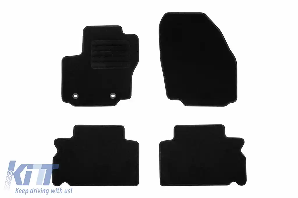Mochete textile de la Rigum potrivite pentru Ford Galaxy 2006-2012, set de 4 bucăți, negru
