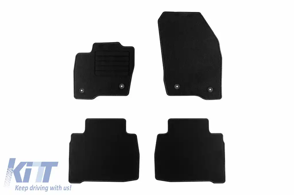Mochete textile de la Rigum potrivite pentru Ford Galaxy după 2015, set de 4 bucăți, negru