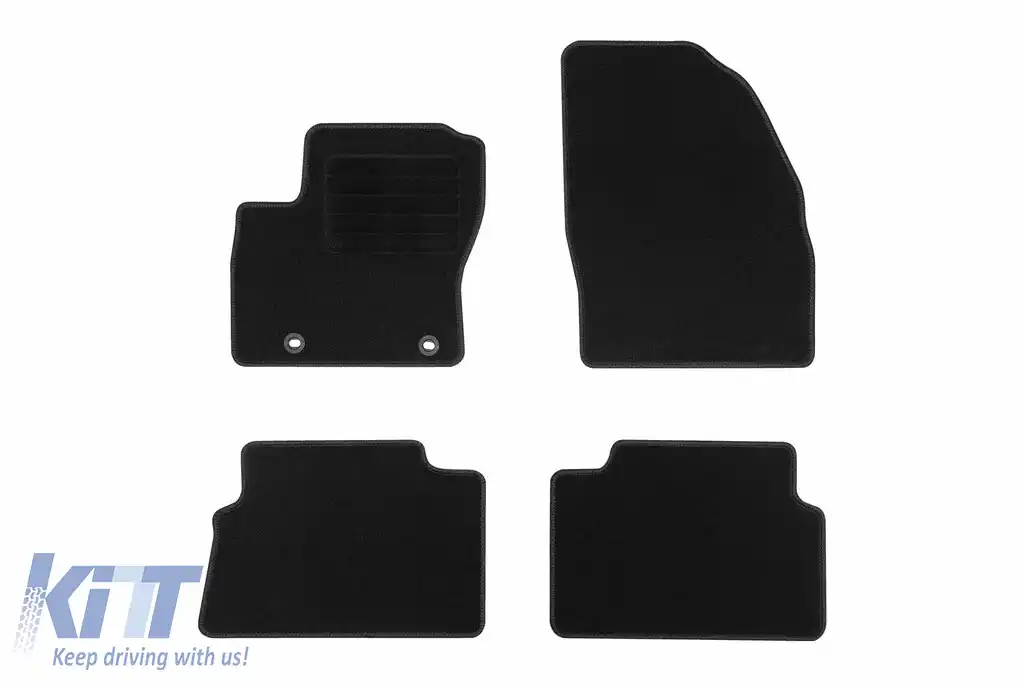 Mochete textile de la Rigum potrivite pentru Ford Kuga 2008-2011, set de 4 bucăți, negru