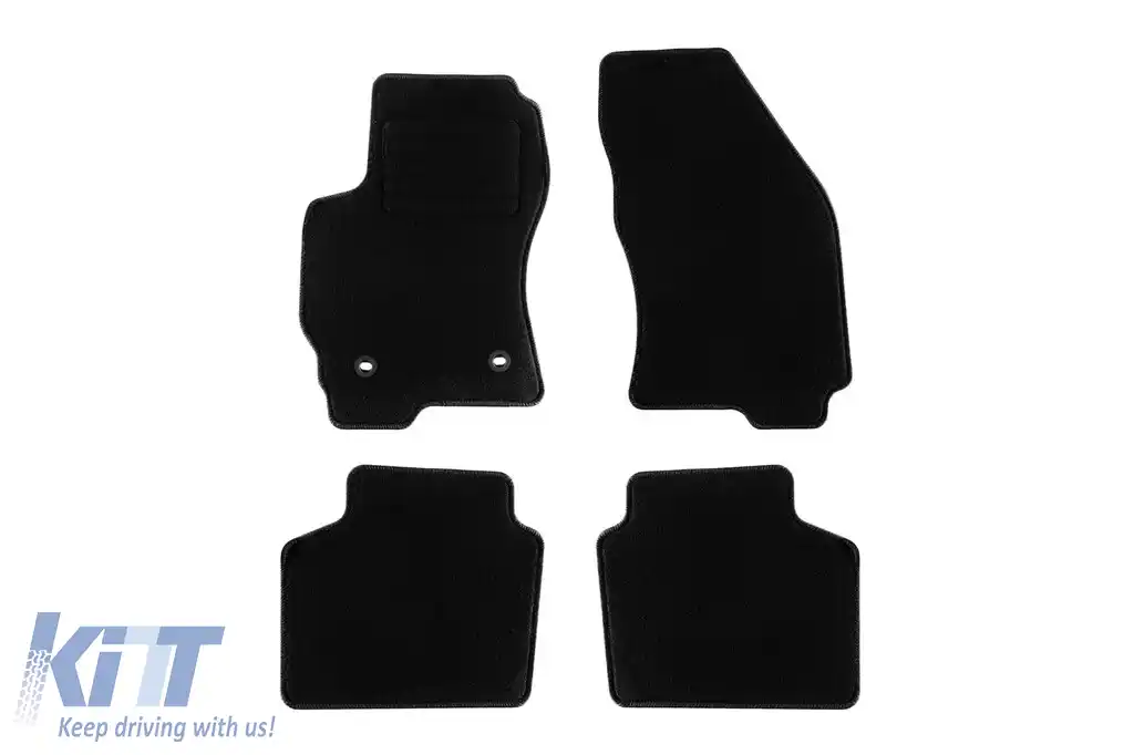 Mochete textile de la Rigum potrivite pentru Ford Mondeo 2002-2007, set de 4 bucăți, negru