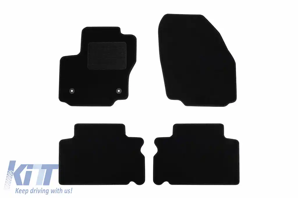 Mochete textile de la Rigum potrivite pentru Ford Galaxy 2012-2015, set de 4 bucăți, negru