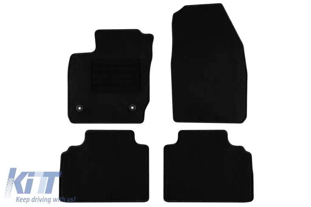 Mochete textile de la Rigum potrivite pentru Ford Transit Courier după 2014, cu 5 locuri, set de 4 bucăți, negru