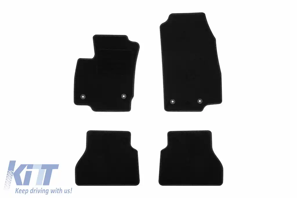Mochete textile de la Rigum potrivite pentru Ford B-max 2015-2017, set de 4 bucăți, negru