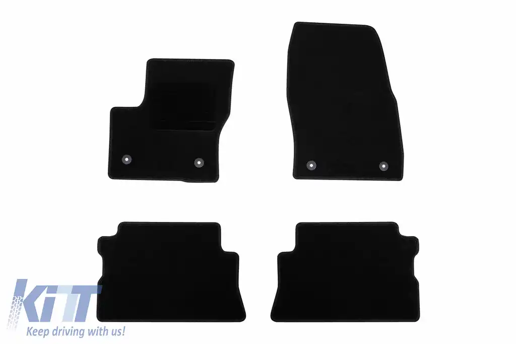 Mochete textile de la Rigum potrivite pentru Ford Kuga 2015-2019, set de 4 bucăți, negru