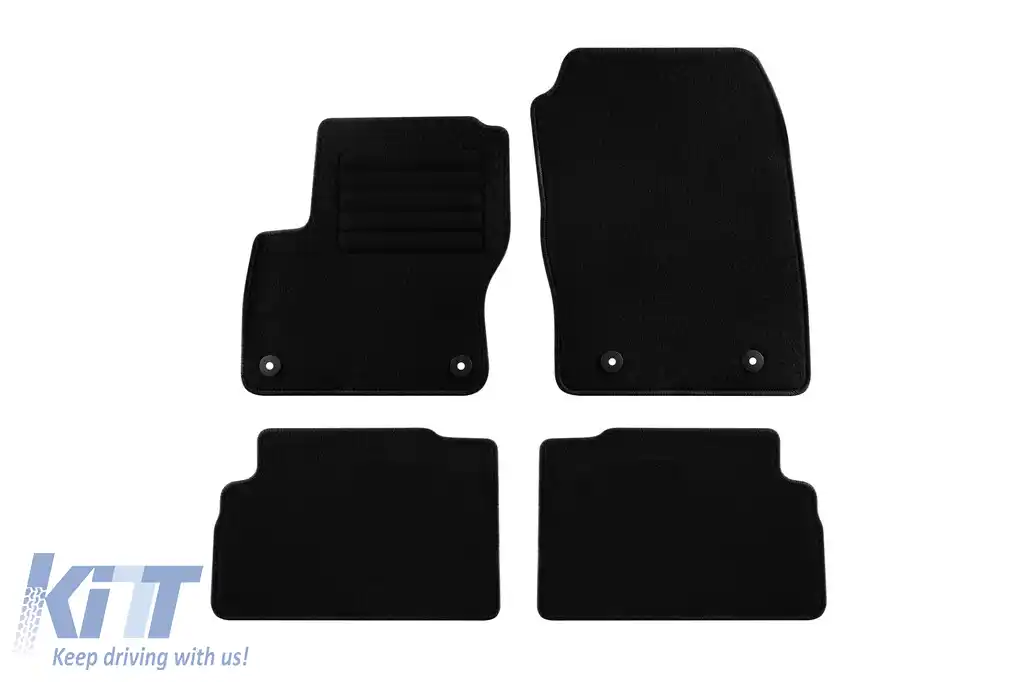 Mochete textile de la Rigum potrivite pentru Ford C-Max 2015-2019, set de 4 bucăți, negru