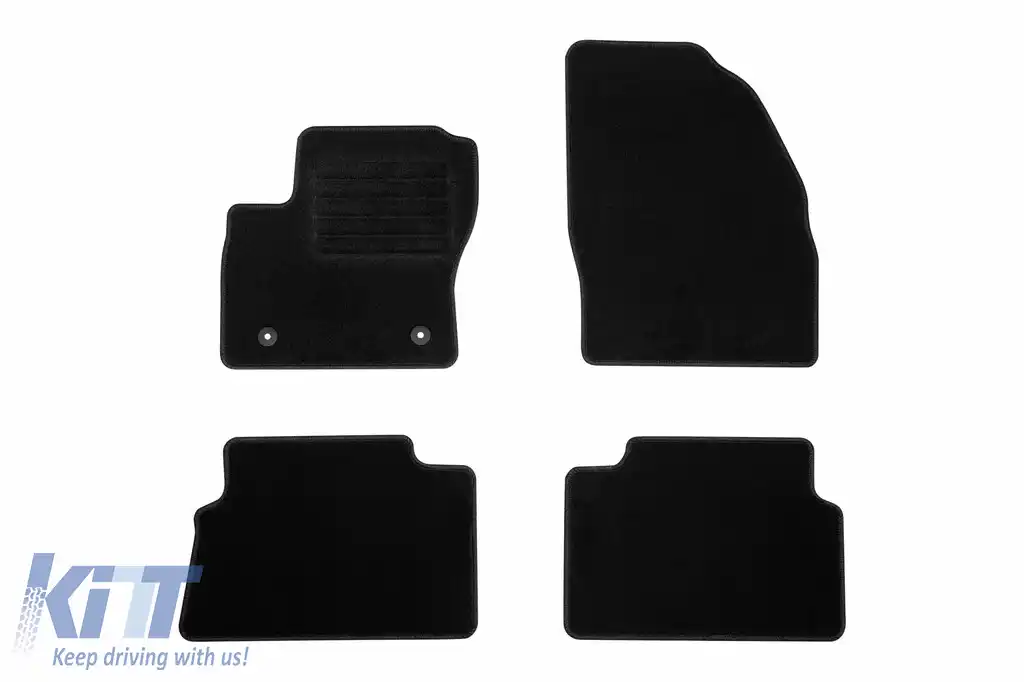 Mochete textile de la Rigum potrivite pentru Ford Kuga 2011-2013, set de 4 bucăți, negru