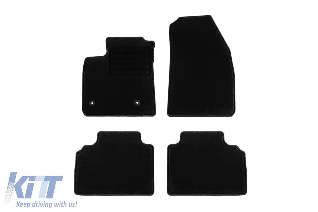 Mochete textile de la Rigum potrivite pentru Ford Tourneo Courier după 2014, cu 5 locuri, set de 4 bucăți, negru
