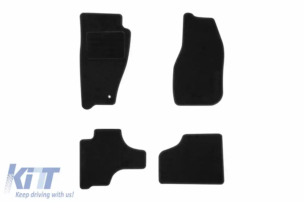 Mochete textile de la Rigum potrivite pentru Jeep Cherokee 2008-2014, set de 4 bucăți, negru