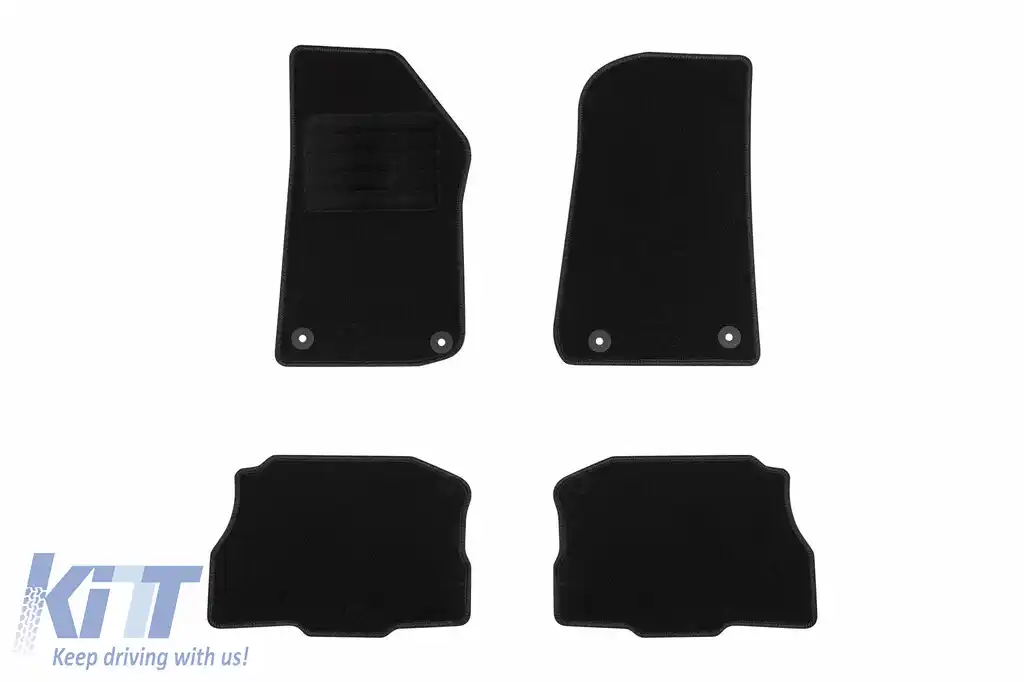 Mochete textile de la Rigum potrivite pentru Jeep Wrangler 4XE PHEV după 2021, set de 4 bucăți, negru