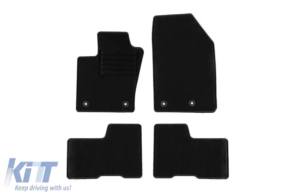 Mochete textile de la Rigum potrivite pentru Jeep Renegade 4Xe după 2022, set de 4 bucăți, negru