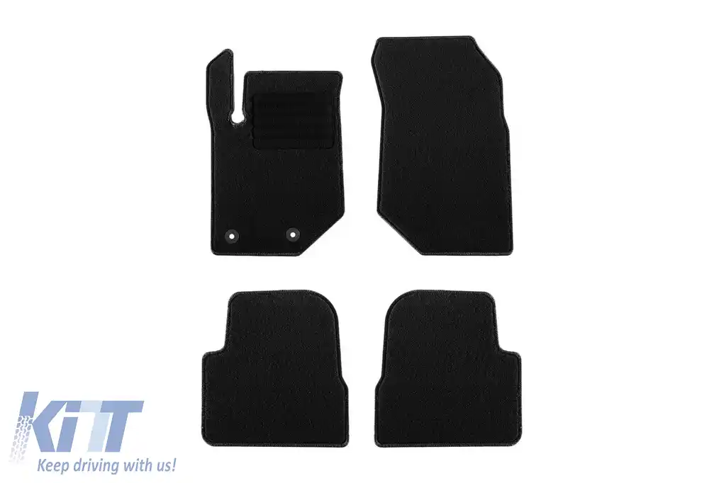 Mochete textile de la Rigum potrivite pentru JEEP Avenger după 2023, set de 4 bucăți, negru