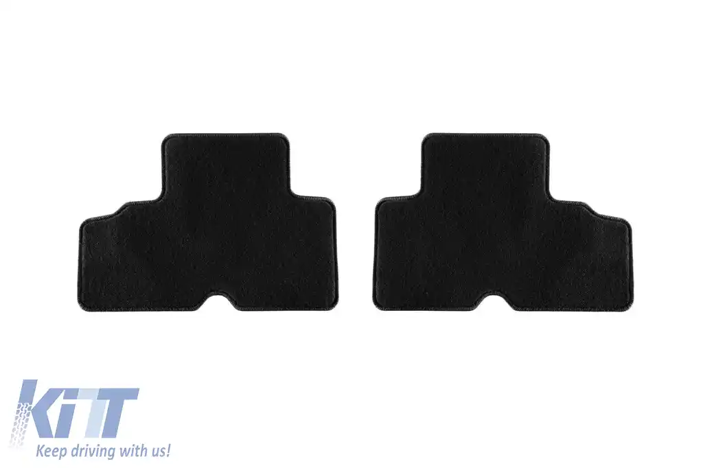 Mochete textile de la Rigum potrivite pentru Kia Carens după 2013, cu 7 locuri, set de 5 bucăți, negru-image-6245626